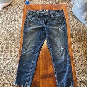Women's Distressed Blue Sonoma Jeans skinny crop